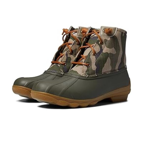 Sperry Women's 9 Brown Camo Syren Gulf Waterproof Rain Duck Boots - Picture 1 of 11